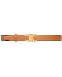 Celine - Triomphe Buckle 25 Mm Reversible Belt - Lyst