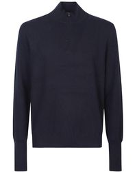 Ballantyne - Half-Zip Cashmere Polo Shirt - Lyst