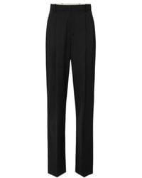 Elisabetta Franchi - Pleat Detailed Straight-Leg Trousers - Lyst