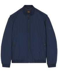 BOSS - Water-Repellent Bomber Jacket - Lyst