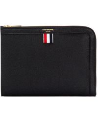 Thom Browne - Logo Printed Zipped Pouch - Lyst