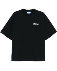 Off-White c/o Virgil Abloh - Script Crewneck Short-Sleeved T-Shirt - Lyst
