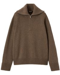 Loro Piana - Quarter-Zip High-Neck Sweater - Lyst