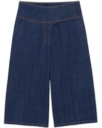 Ami Paris - Ami Logo Patch Denim Shorts - Lyst