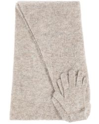 Moschino - Rectangular Scarf And Gloves Set - Lyst