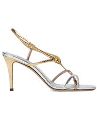 Fendi - Ffold High-Heeled Strappy Sandals - Lyst