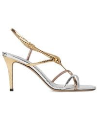 Fendi - Ffold High-Heeled Strappy Sandals - Lyst