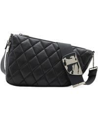 Burberry - Shield Diamond-Quilted Shoulder Bag - Lyst