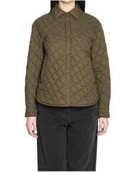 Herno - Quilted Button-Up Jacket - Lyst