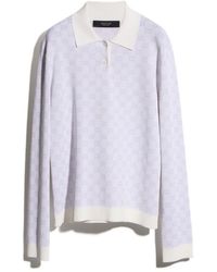 Gucci - Fine Knit Viscose Gg Jacquard Sweater - Lyst
