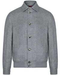 Brunello Cucinelli - Silk Blend Casual Jacket - Lyst