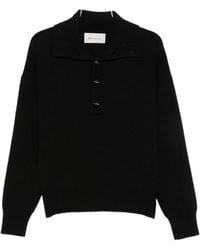 Ami Paris - Ami High Buttoned Collar Sweater - Lyst