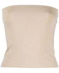 Brunello Cucinelli - Strapless Bandeau Top - Lyst