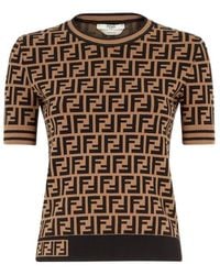 Fendi - Fabric Ff Motif Sweater - Lyst