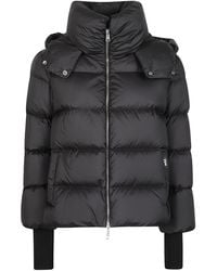 Add - Hooded Single-Breasted Coat - Lyst
