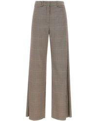 Marella - Canapa Checked Wide-Leg Pants - Lyst