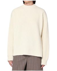 Jil Sander - Ribbed Crewneck Sweater - Lyst