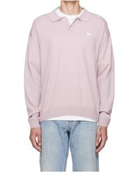 Maison Kitsuné - Knitted Polo Shirt - Lyst
