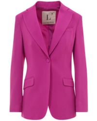 L'Autre Chose - Peak-Lapels Single-Breasted Blazer - Lyst