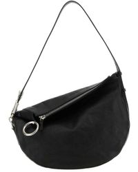 Burberry - Ring Detailed Zipped Shoulder Bag - Lyst
