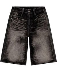 DIESEL - D-Enim-M-Short-S Long Bermuda Shorts - Lyst