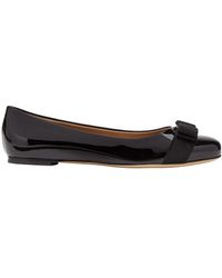 Ferragamo - Bow Tie Flat Shoes - Lyst