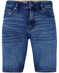 BOSS - Versatile Denim Shorts - Lyst