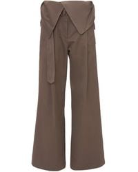 JW Anderson - Jw Anderson Fold Over Trench Trousers - Lyst