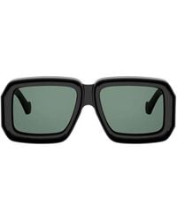 Loewe - Geometric Frame Sunglasses - Lyst
