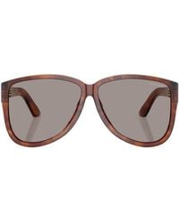 Miu Miu - Eyewear Oval Frame Full Rim Sunglasses - Lyst