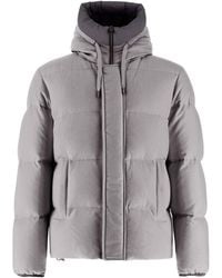 Herno - Long-Sleeved Hooded Down Jacket - Lyst