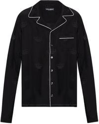 Dolce & Gabbana - Contrast-Stitch Long-Sleeved Pajamas Top - Lyst