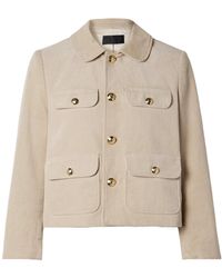 Nili Lotan - Chamonix Cropped Cotton-Blend Corduroy Jacket - Lyst