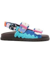 Missoni - Mia Zig-Zag Double Strap Sandals - Lyst
