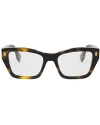 Fendi - Eyewear Roma Rectangle Frame Glasses - Lyst