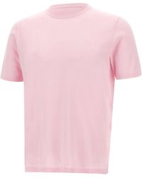 Kangra Cashmere - Ribbed Crew-Neck T-Shirt - Lyst