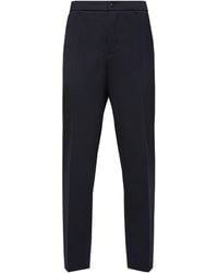 Moncler - Logo Patch Tailored Trousers - Lyst