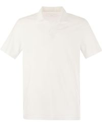 Fedeli - Open Neck Polo Shirt - Lyst