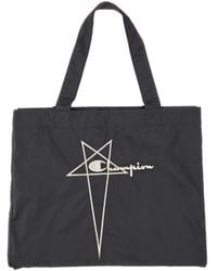 Rick Owens - Logo Printed Tote Bag - Lyst