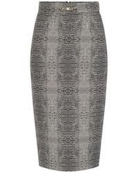 Elisabetta Franchi - Slim Fit Midi Pencil Skirt - Lyst