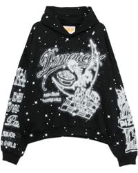 PDF CHANNEL - Graphic-Print Cotton Hoodie - Lyst