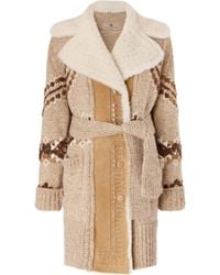 Ermanno Scervino - Belted Knitted Coat - Lyst