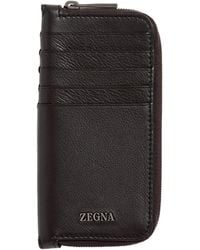 ZEGNA - Logo Plaque Secondskin Wallet - Lyst