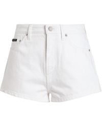 Dolce & Gabbana - Logo Patch Denim Shorts - Lyst