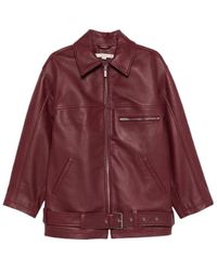 REMAIN Birger - Leather Biker Jacket - Lyst