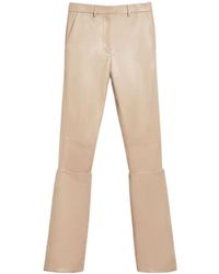 Sportmax - High Waist Straight Leg Trousers - Lyst