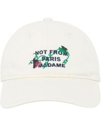 Drole de Monsieur - Drôle De Monsieur Vine Embroidered Slogan Cap - Lyst