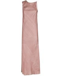 Alysi - Asymmetric Printed Maxi Dress - Lyst