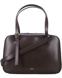 A.P.C. - Virginie Leather Box Bag - Lyst