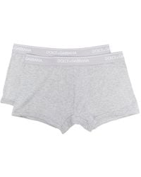 Dolce & Gabbana - Set Of Two Logo Waistband Boxers - Lyst